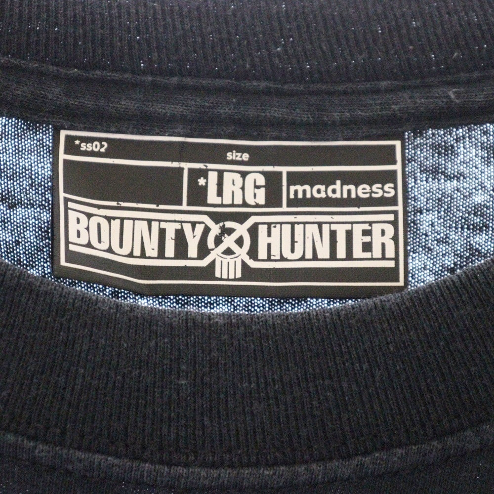 BOUNTY HUNTER(バウンティーハンター) 02SS スカルプリント クルーネック半袖tシャツ カットソー ブラック SMD2-TS0223-FOR SENSE