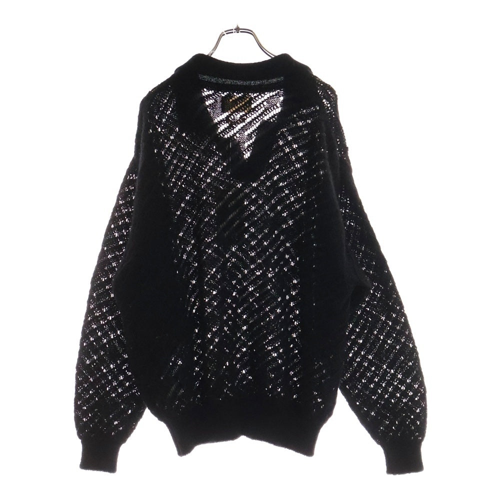 YOKE(ヨーク) 24SS SILK MOHAIR PULLOVER SWEATER シルク モヘア プルオーバーニット セーター ブラック YK24SS0671S