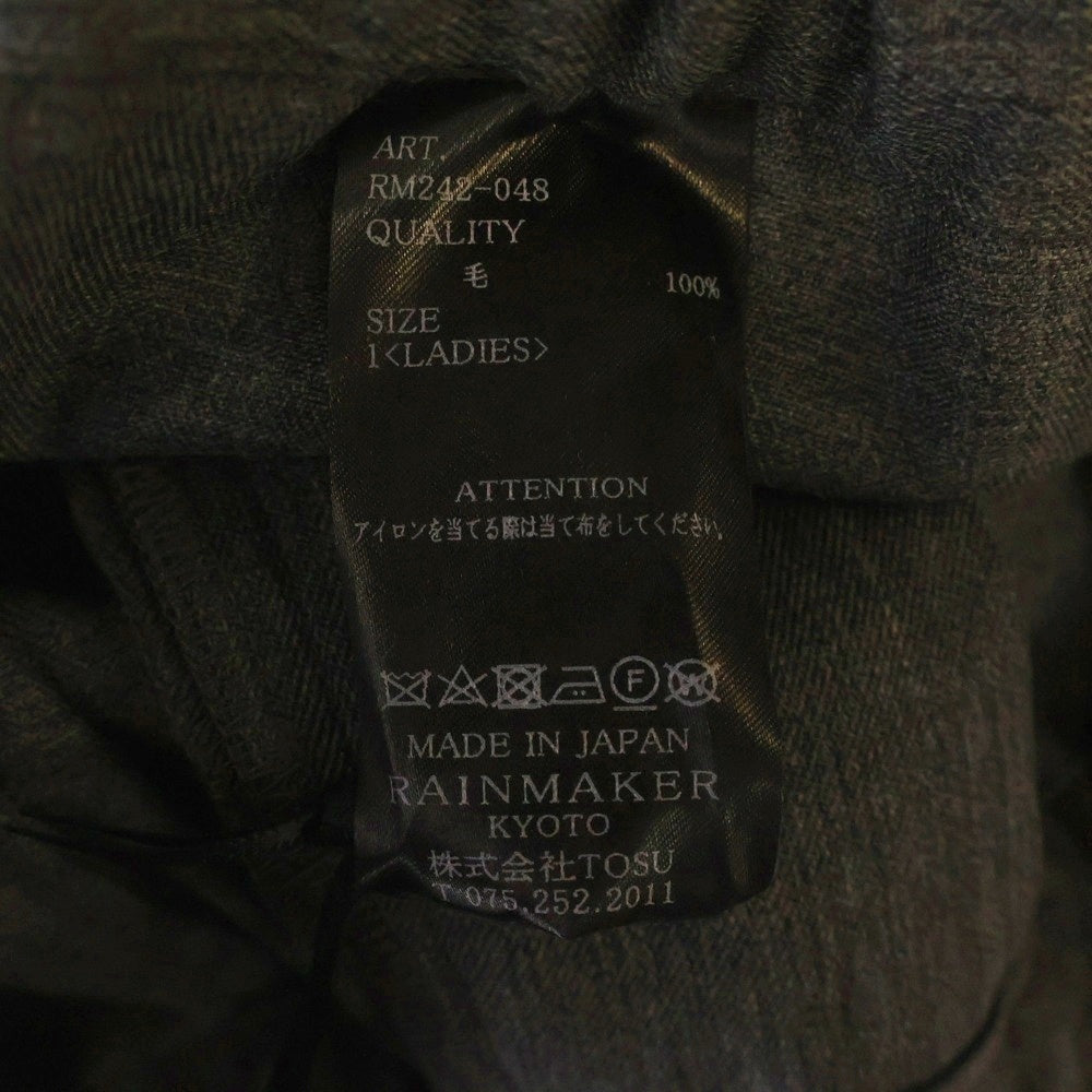 RAINMAKER(レインメーカー) DOUGI PANTS ドウギ ウール ドローコード イージーパンツ レディース グレー RM242-048