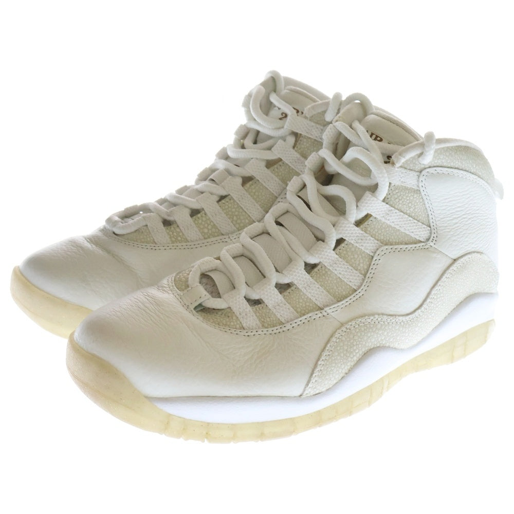 NIKE(ナイキ) 【観賞用 2015年製】 ×OVO AIR JORDAN 10 RETRO DRAKE オクトーバーズ ベリー オウン エアジョーダン10 レトロ ハイカットスニーカー US8.5/26.5cm 819955-100