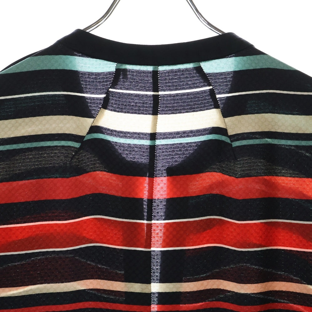ISABEL MARANT(イザベル マラン) ストライプ ノーカラー プルオーバー 半袖シャツブラウス レディース マルチカラー