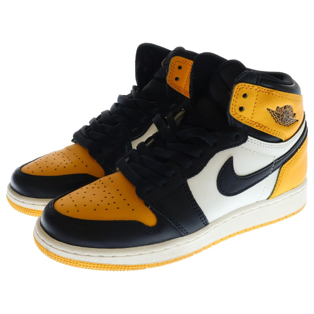 NIKE(ナイキ) AIR JORDAN 1 RETRO HIGH OG TAXI エアジョーダン 1 レトロ ハイカットスニーカー レディース イエロー/ブラック US4.5Y/23.5cm 575441-711