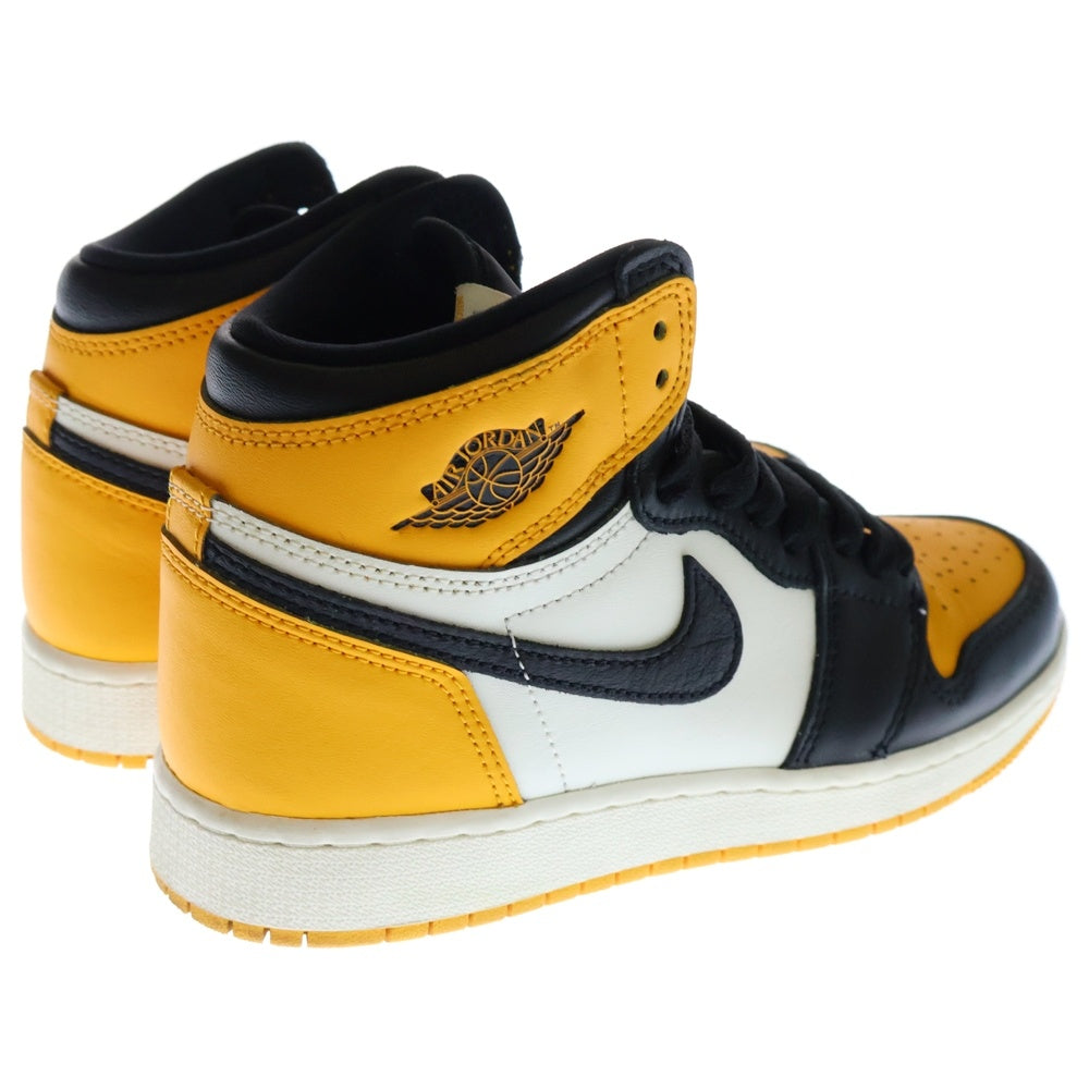 NIKE(ナイキ) AIR JORDAN 1 RETRO HIGH OG TAXI エアジョーダン 1 レトロ ハイカットスニーカー レディース イエロー/ブラック US4.5Y/23.5cm 575441-711