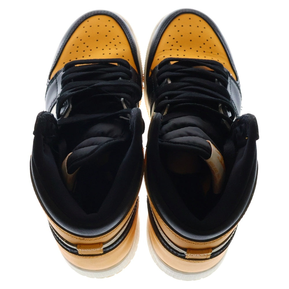 NIKE(ナイキ) AIR JORDAN 1 RETRO HIGH OG TAXI エアジョーダン 1 レトロ ハイカットスニーカー レディース イエロー/ブラック US4.5Y/23.5cm 575441-711