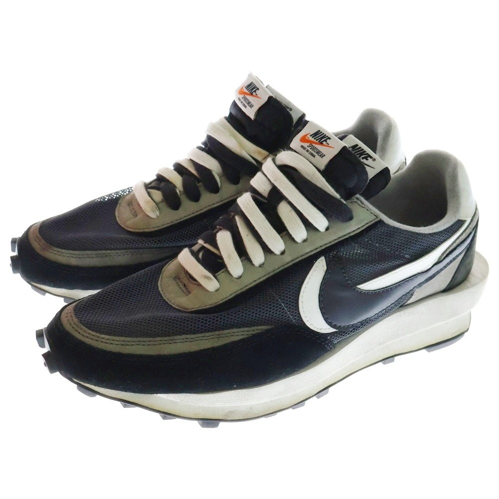 NIKE(ナイキ) ×sacai LDWAFFLE サカイ エルディーワッフル ローカットスニーカー ブラック/ホワイト US9/27cm BV0073-001