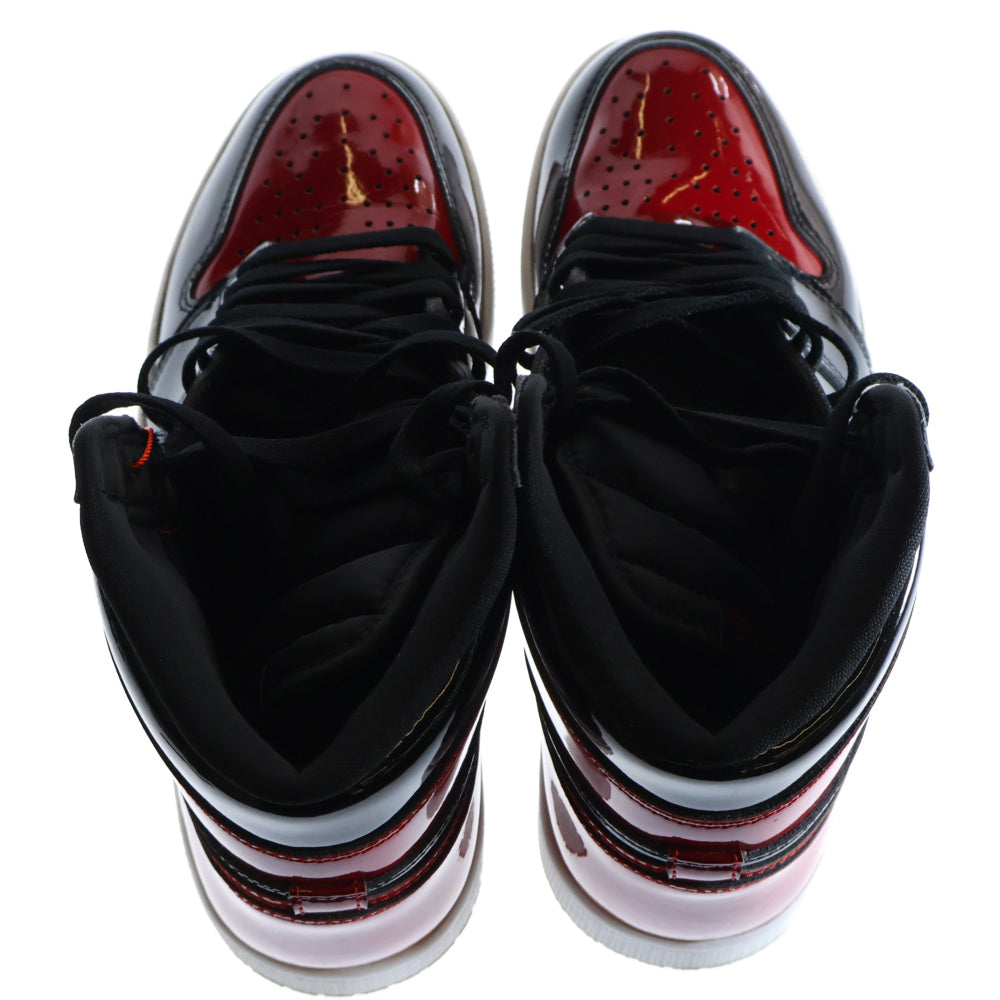 NIKE(ナイキ) AIR JORDAN 1 RETRO HIGH OG BRED PATENT エアジョーダン1レトロハイ ブレッド パテント ハイカットスニーカー レッド/ブラック US9/27.0cm 555088-063