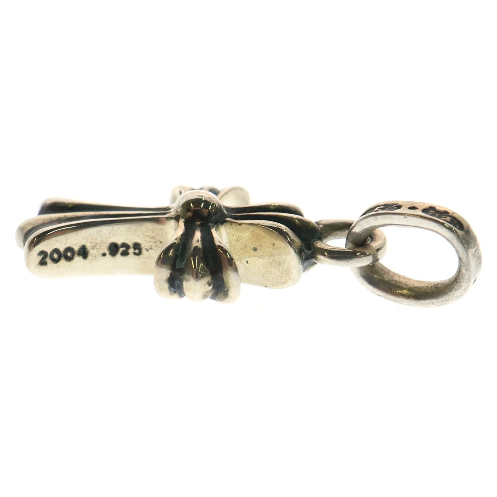 CHROME HEARTS(クロムハーツ) CRS BBYFAT P DMND A ベイビーファットクロス PAVEアフターダイヤ チャーム シルバーネックレストップ