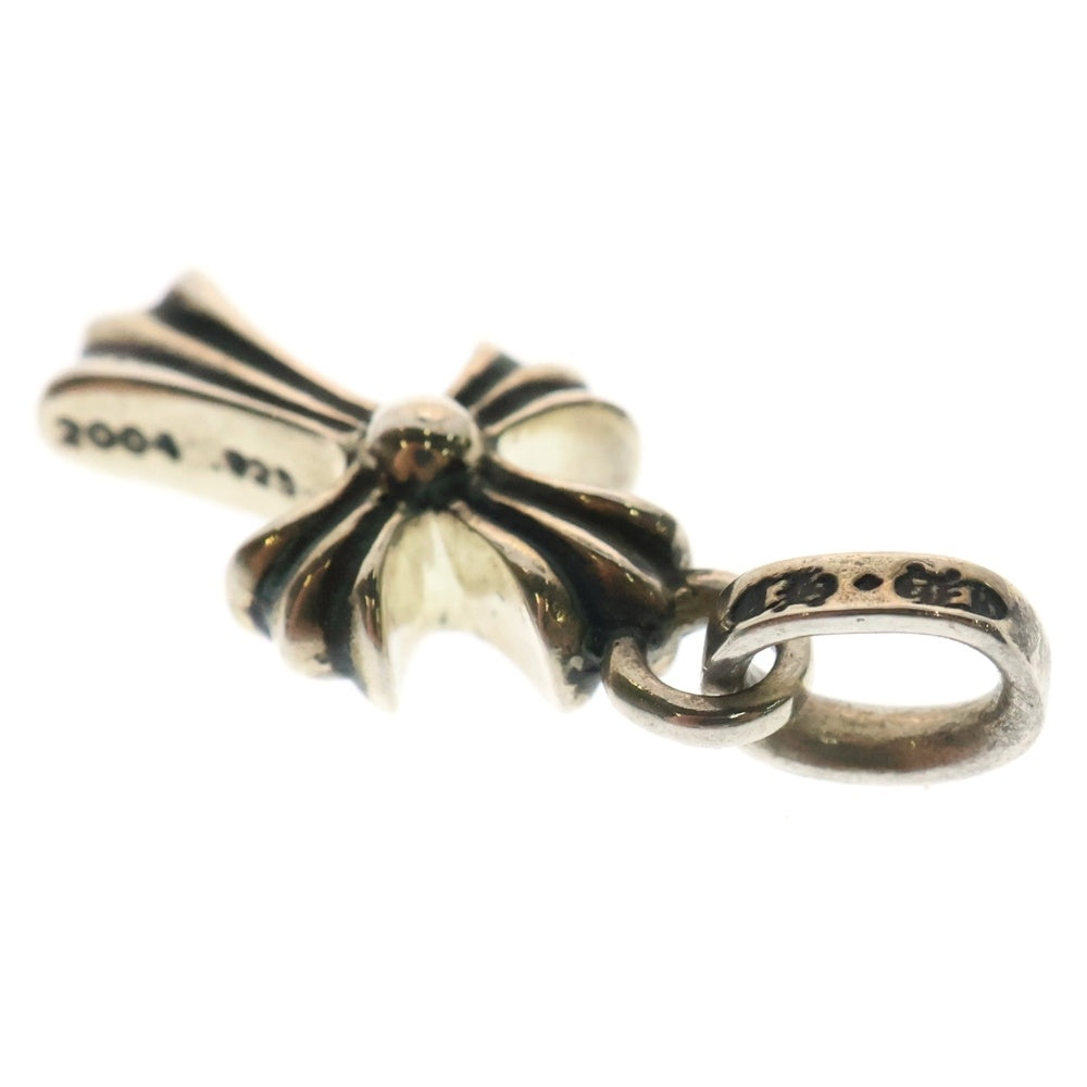 CHROME HEARTS(クロムハーツ) CRS BBYFAT P DMND A ベイビーファットクロス PAVEアフターダイヤ チャーム シルバーネックレストップ