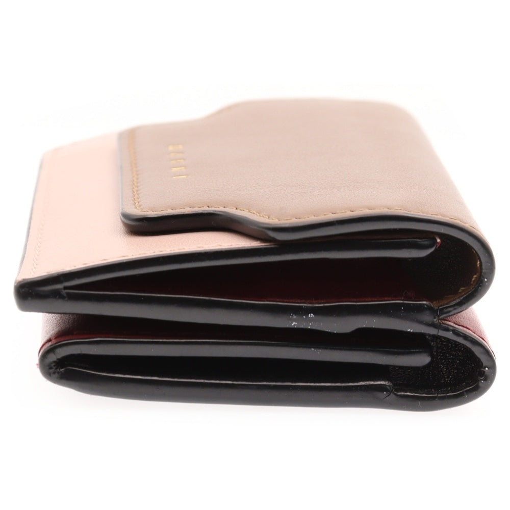 MARNI(マルニ) 21AW TRUNK TRIFOLD トランク トリフォールド 三つ折 レザー コンパクト ウォレット マルチ レディース PMFOW02U23 LV589