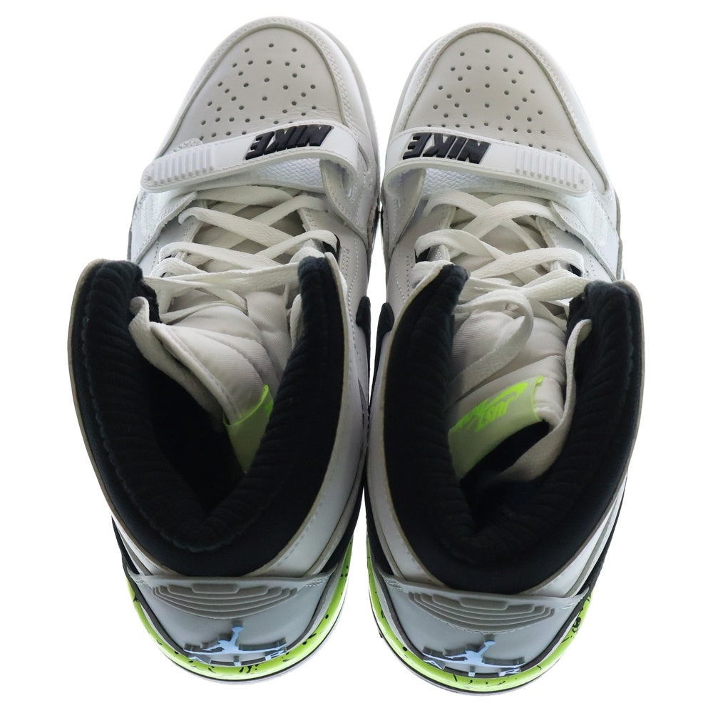 NIKE(ナイキ) ×DON C JORDAN LEGACY 312 BLACK-VOLT-VIVID ドン シー ジョーダンレガシー ブラックボルトビビッド ハイカットスニーカー US10/28cm AQ4160-107