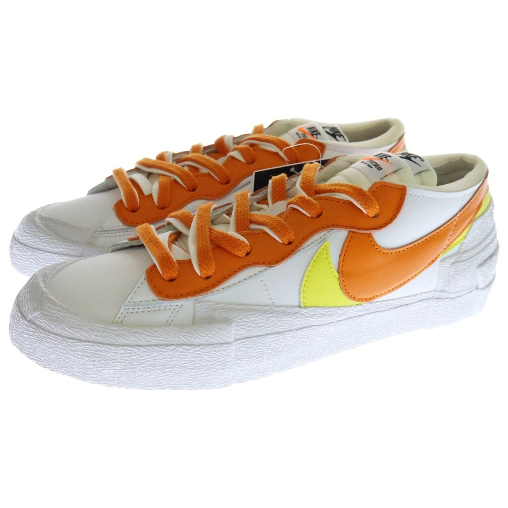 NIKE(ナイキ) ×sacai BLAZER LOW MAGMA ORANGE サカイ ブレザー マグマオレンジ ローカットスニーカー ホワイト/オレンジ US10/28cm DD1877-100