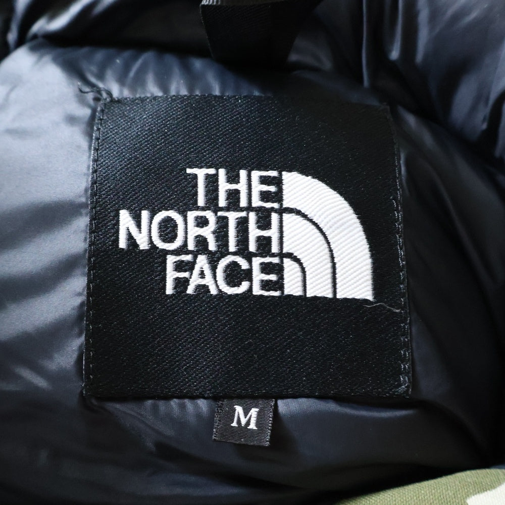 THE NORTH FACE(ザノースフェイス) ELEBUS JACKET エレバス カモ柄 ファー フーデッドダウンジャケット グリーン ND91311