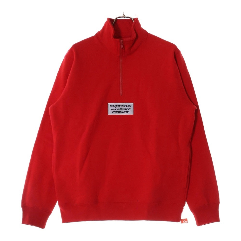 SUPREME(シュプリーム) 17SS Excellence MCMXCIV Half Zip Sweat エクセレンス ハーフジップ スウェット レッド