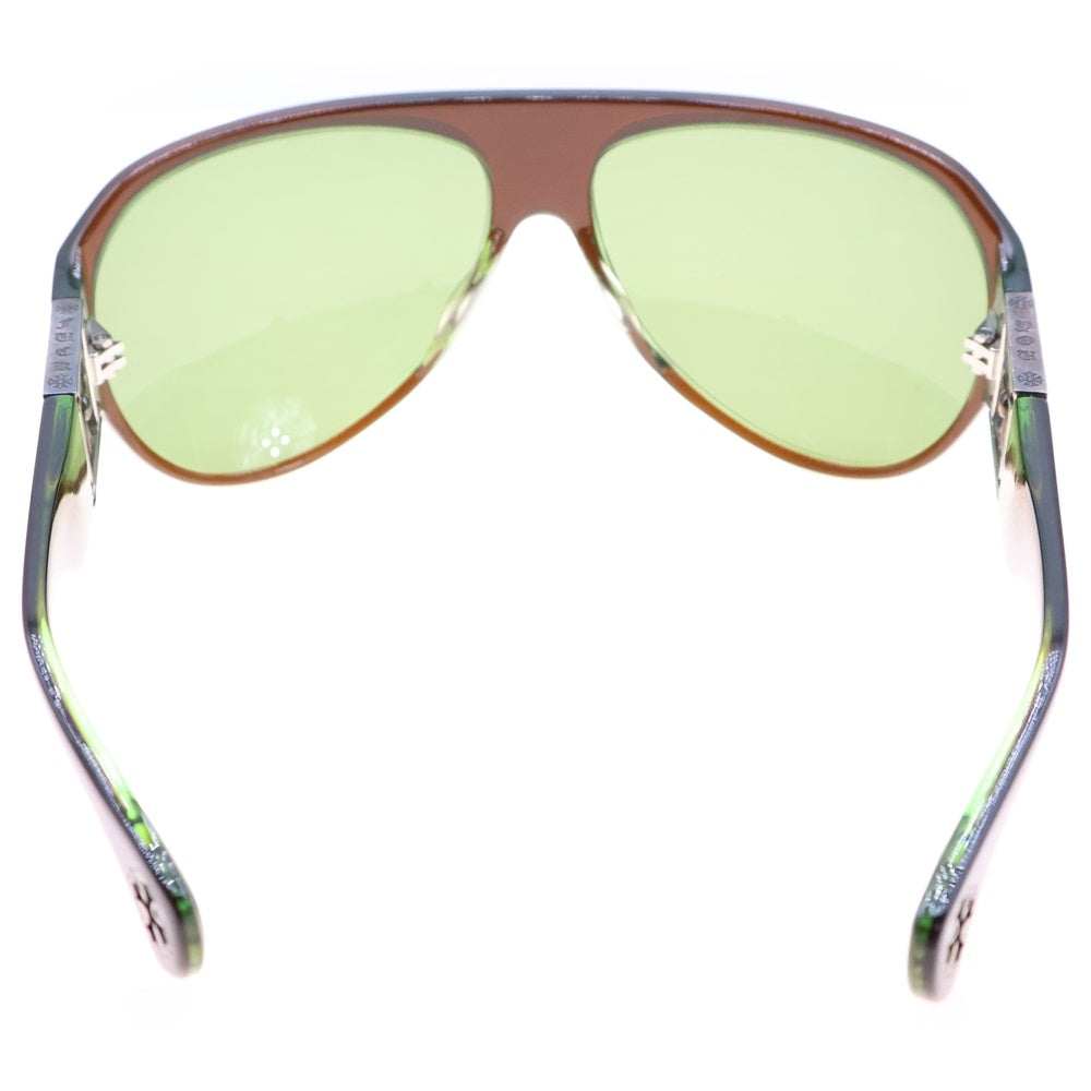 CHROME HEARTS(クロムハーツ) ERECTED エレクテッド ティアドロップ サングラス 眼鏡 ブラウン/グリーン