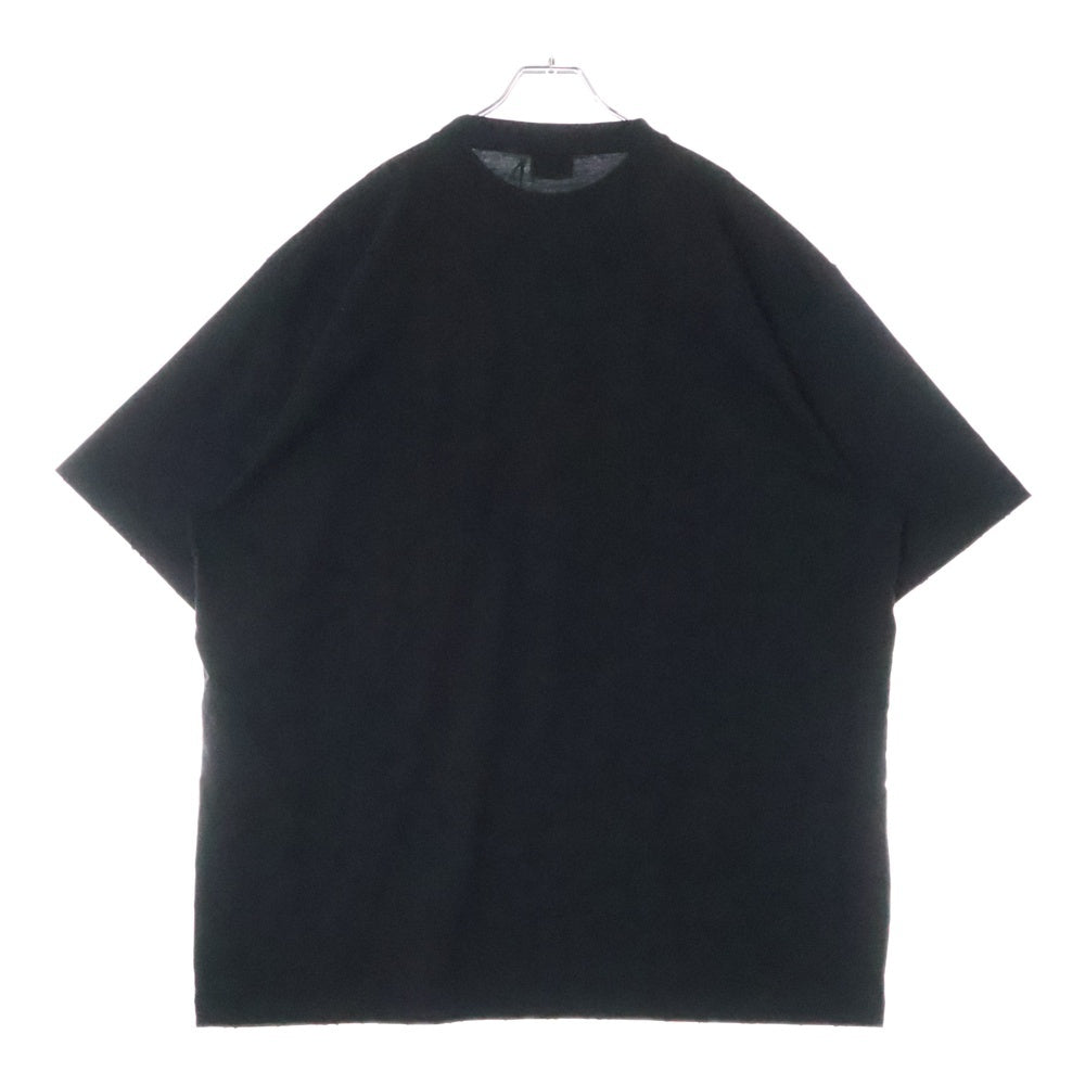 BALENCIAGA(バレンシアガ) ロゴプリント オーバーサイズ クルーネック半袖Tシャツ カットソー ブラック 651795 TNVL1