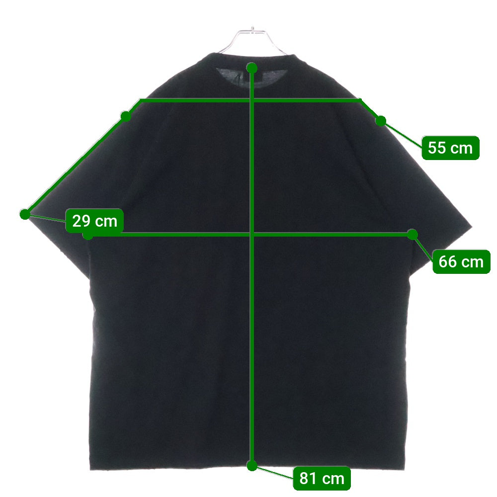 BALENCIAGA(バレンシアガ) ロゴプリント オーバーサイズ クルーネック半袖Tシャツ カットソー ブラック 651795 TNVL1