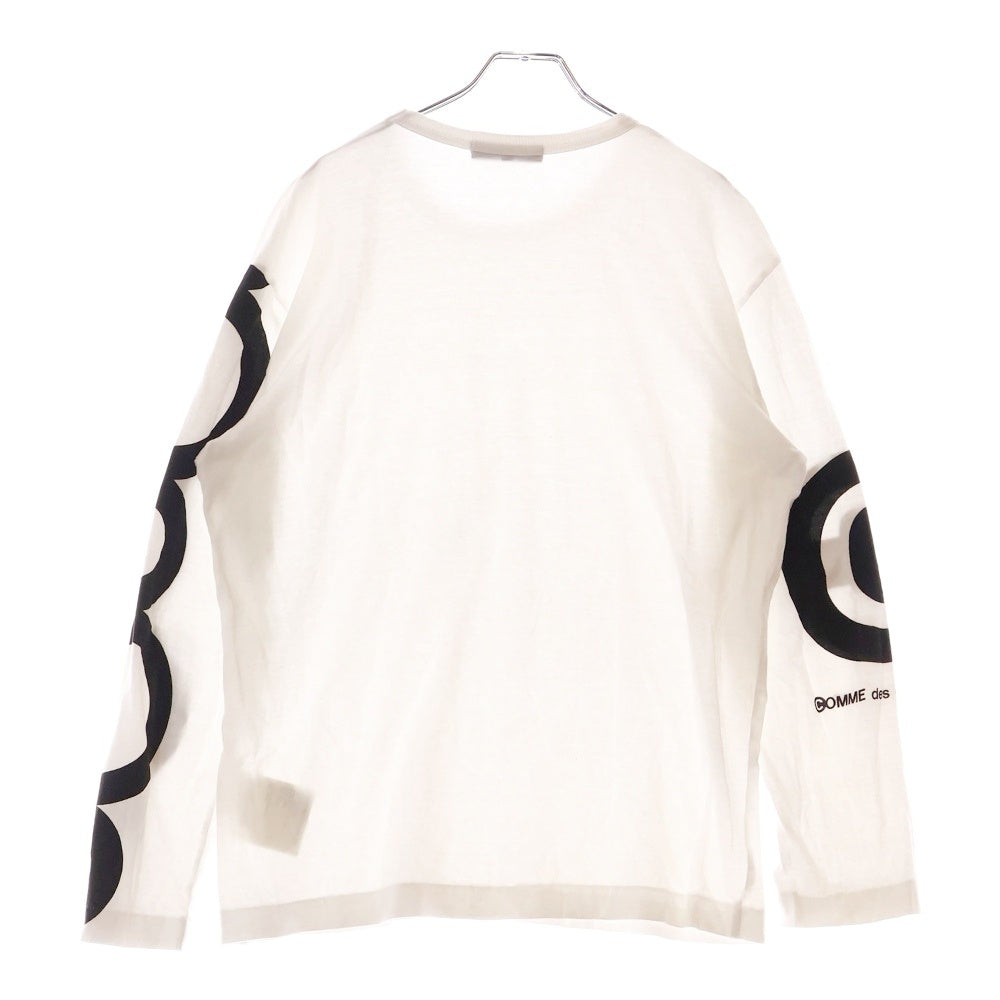 COMME des GARCONS(コムデギャルソン) 17AW アームプリント 長袖クルーネックカットソー ホワイト KT-T002
