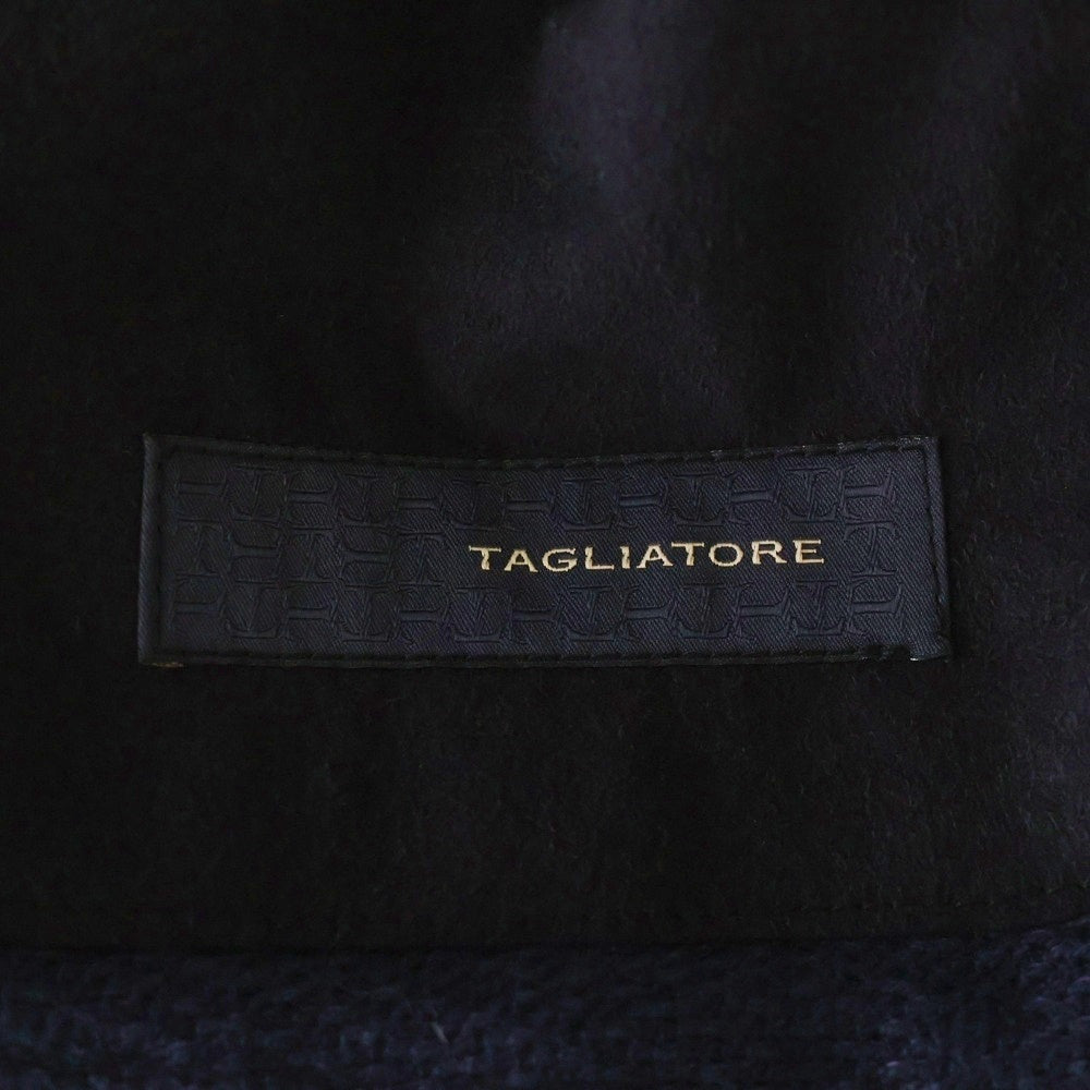 TAGLIATORE(タリアトーレ) G-DAKAR ダカール コットンリネン 2B シングル テーラード ジャケット ネイビー 77UEG141