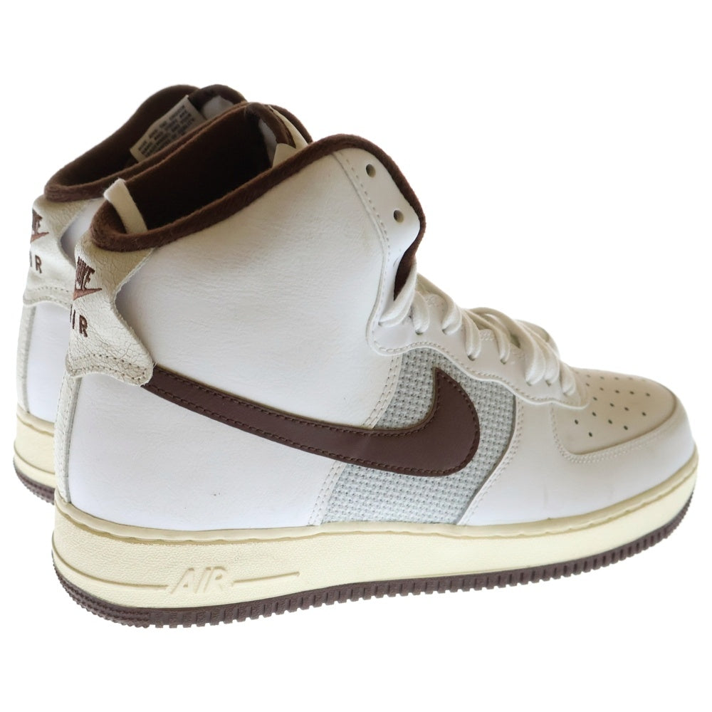 NIKE(ナイキ) AIR FORCE 1 HIGH WHITE AND LIGHT CHOCOLATE エアフォース1 ホワイトアンド ライトチョコレート ハイカットスニーカー US10.5/28.5cm DM0209-101