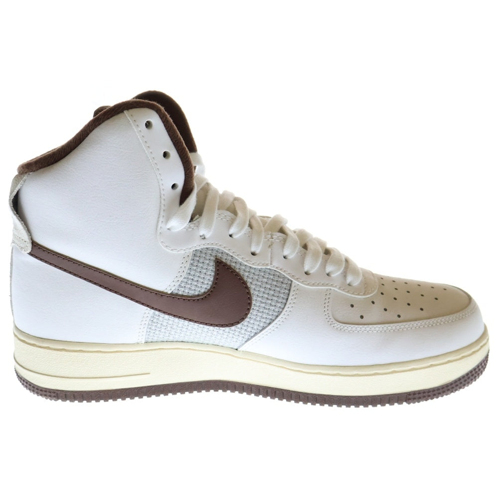 NIKE(ナイキ) AIR FORCE 1 HIGH WHITE AND LIGHT CHOCOLATE エアフォース1 ホワイトアンド ライトチョコレート ハイカットスニーカー US10.5/28.5cm DM0209-101