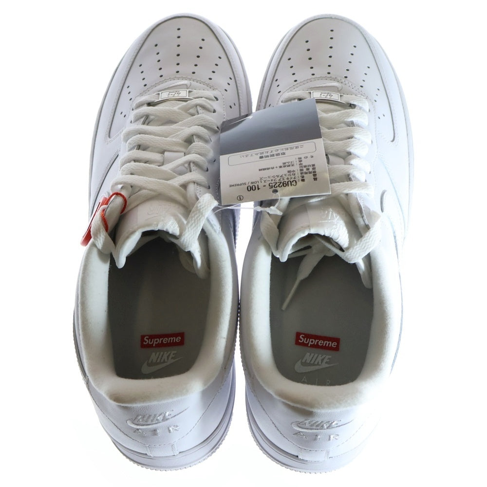 NIKE(ナイキ) ×AIR FORCE 1 LOW WHITE シュプリーム ナイキ エアフォース1 ローカットスニーカー ホワイト US10.5/28.5cm CU9225-100