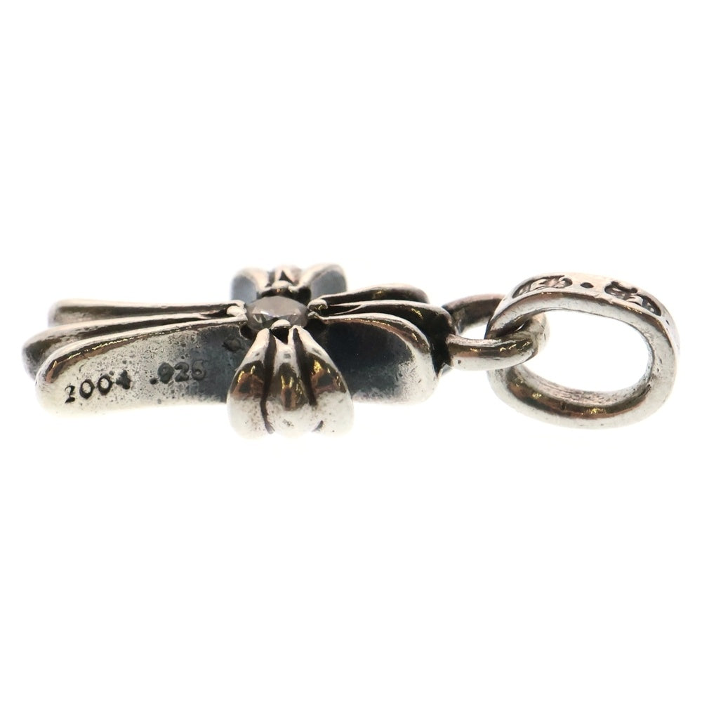 CHROME HEARTS(クロムハーツ) CRS BBYFAT DMND ベイビーファットクロス 両面1ダイヤ ペンダントトップ シルバー BCA238