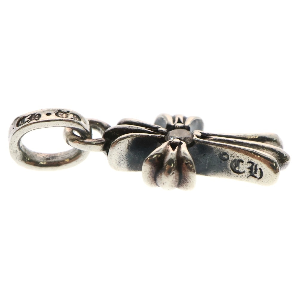 CHROME HEARTS(クロムハーツ) CRS BBYFAT DMND ベイビーファットクロス 両面1ダイヤ ペンダントトップ シルバー BCA238