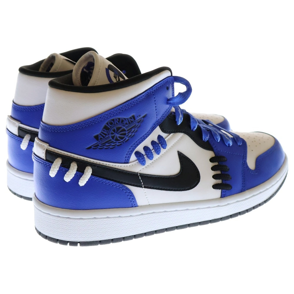 NIKE(ナイキ) AIR JORDAN 1 MID SISTER HOOD エア ジョーダン 1 ミッド シスター フッド ハイカットスニーカー ブルー/ホワイト/ブラック US10.5/27.5cm CV0152-401