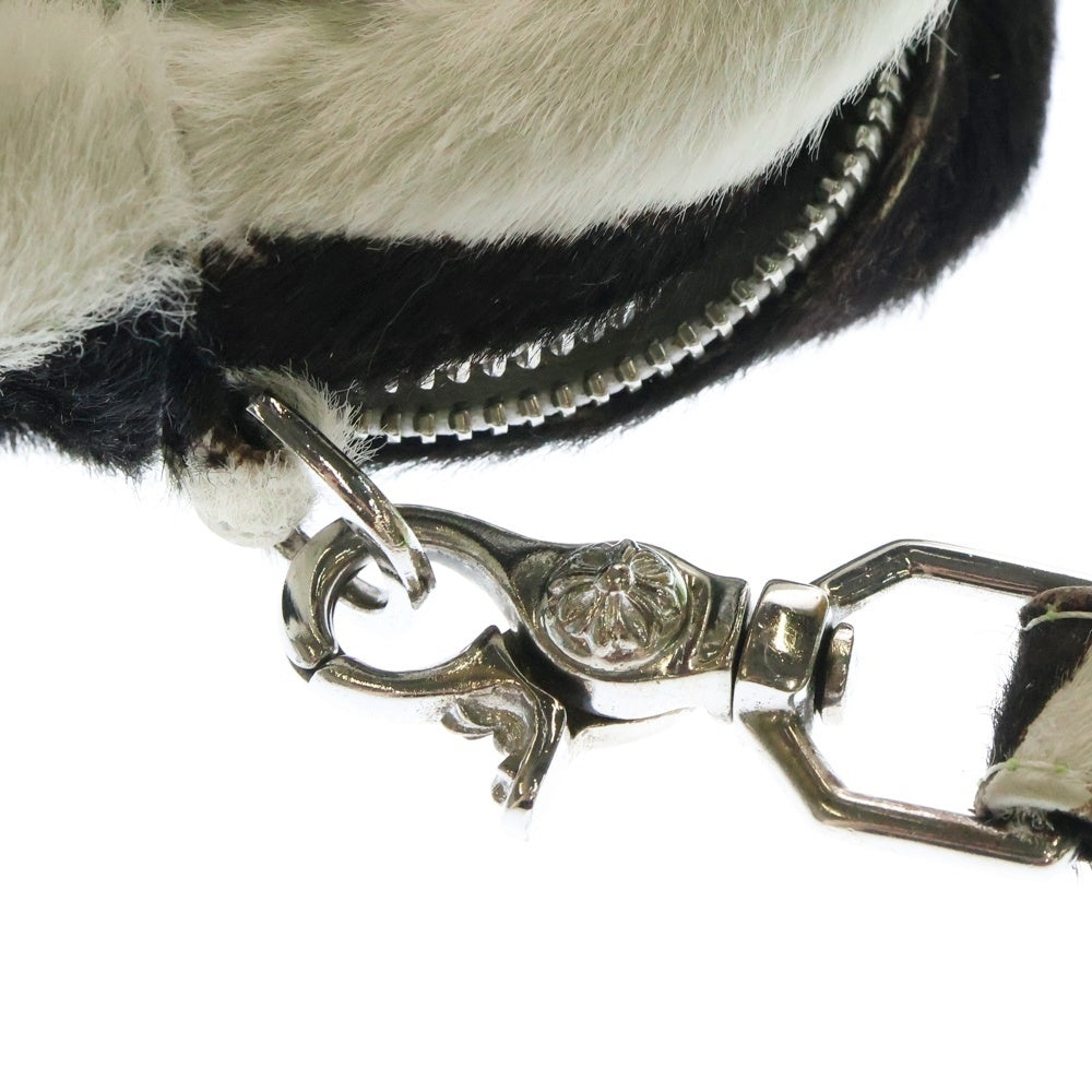 CHROME HEARTS(クロムハーツ) TAKA MINI LTHR タカミニ クロスパッチハラコレザーショルダーバッグ ホワイト/グリーン