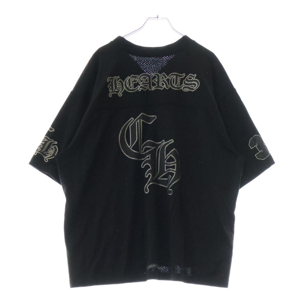 CHROME HEARTS(クロムハーツ) MESH WARM UP JERSEY TEE メッシュウォームアップ ジャージ 半袖Tシャツ カットソー ブラック