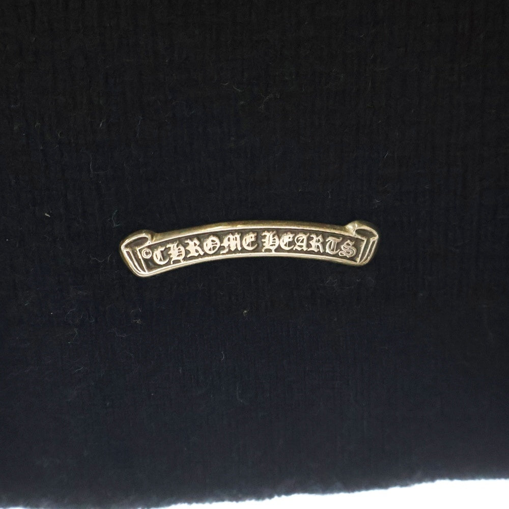 CHROME HEARTS(クロムハーツ) SWTR REGULATOR HD ダガー刺繍 カシミアニットパーカー ブラック
