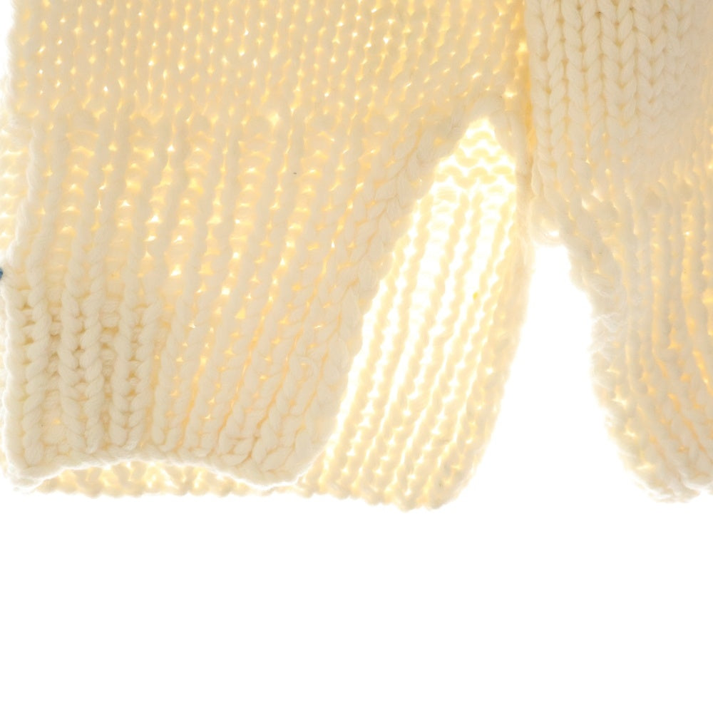 CHROME HEARTS(クロムハーツ) STAR PATCH CASHMERE SWEATER スターパッチ ローゲージカシミヤニットスウェット セーター ホワイト/ブルー