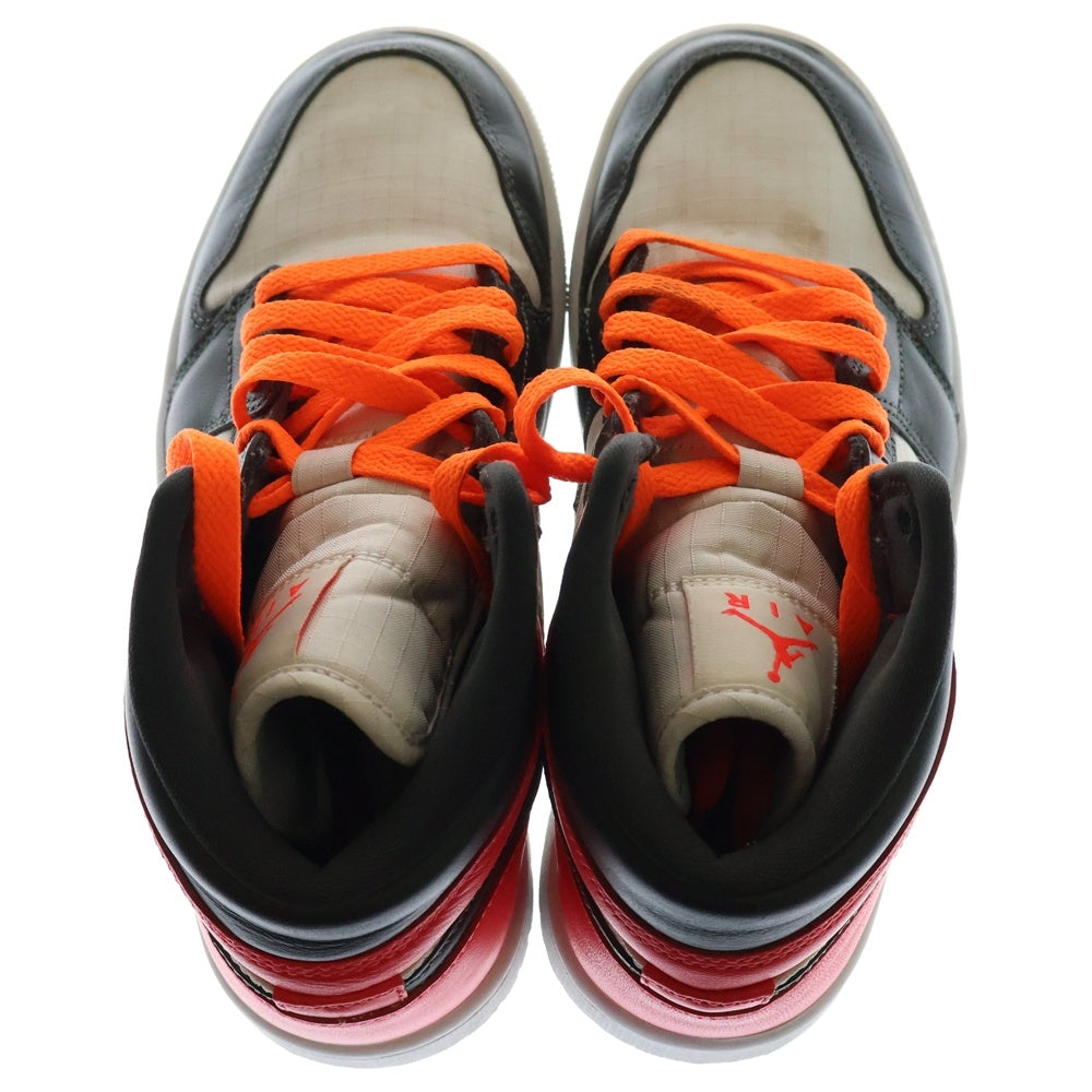 NIKE(ナイキ) WOMEN'S AIR JORDAN 1 MID LIGHT OREWOOD ウィメンズ エアジョーダン 1 ライト オレウッド ミッドカットスニーカー レディース US6.5/23.5cm DQ60708-100