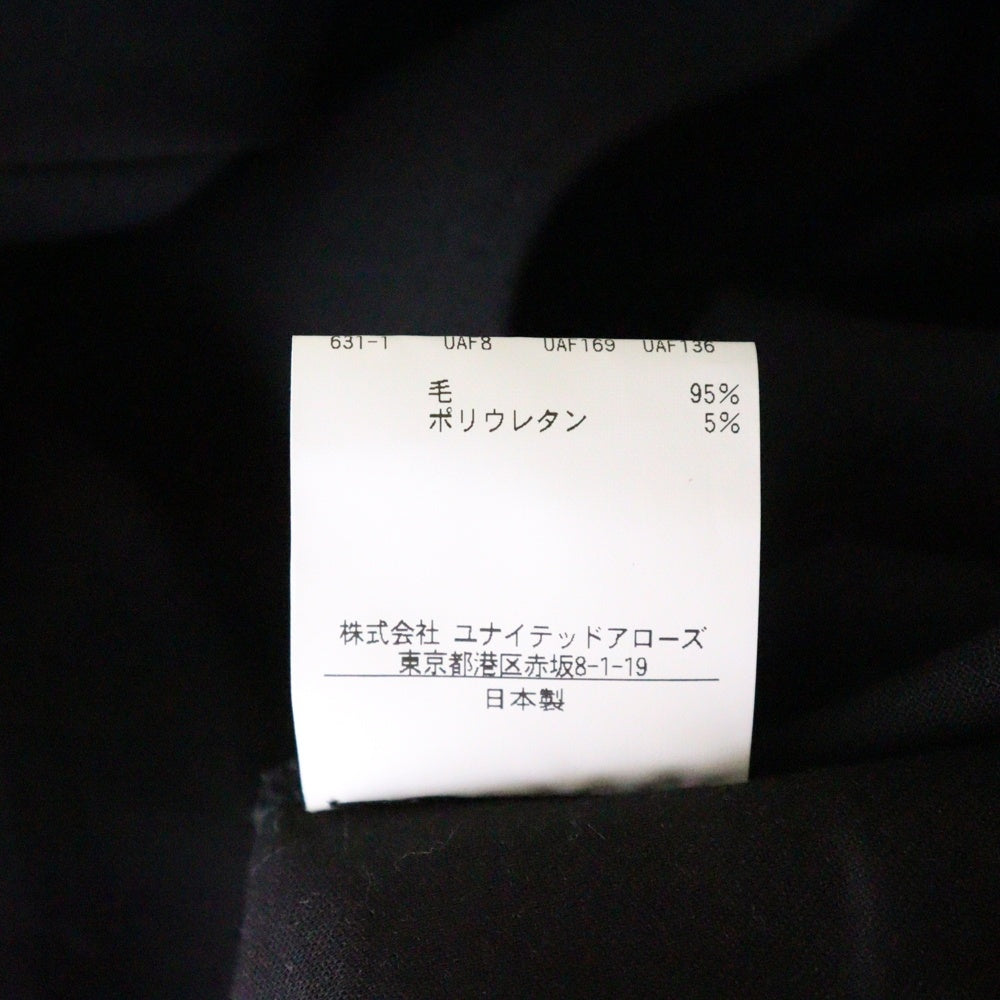 H BEAUTY&YOUTH(エイチ ビューティーアンドユース) HIGH WAIST OVERALLS ハイウエスト オーバーオール サロペット ブラック レディース 1614-299-5542