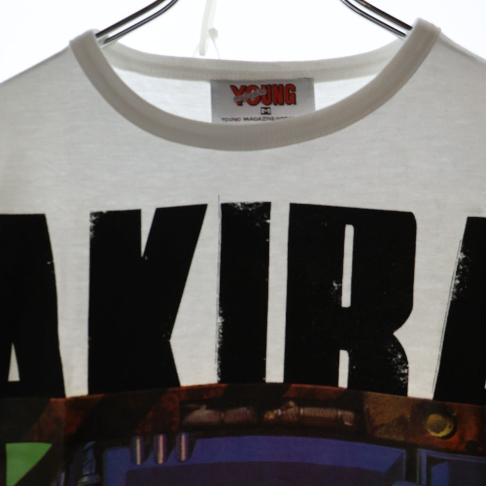 VINTAGE(ヴィンテージ) 90S AKIRA アキラ2巻 ヤングマガジンタグ 表紙デザイン プリント半袖Tシャツ ホワイト