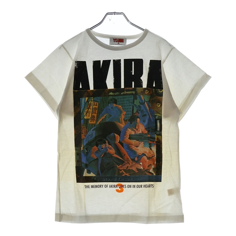 VINTAGE(ヴィンテージ) 90S AKIRA アキラ3巻 ヤングマガジンタグ 表紙デザイン プリント半袖Tシャツ ホワイト