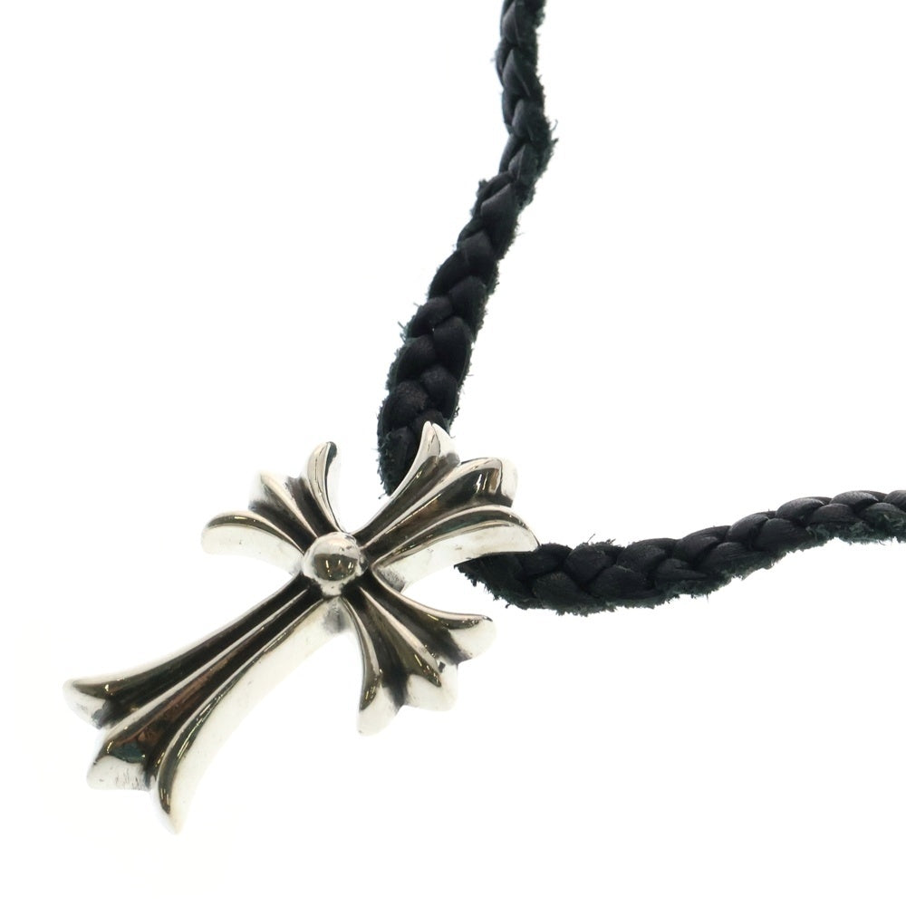 CHROME HEARTS(クロムハーツ) CH CRS SMLスモールCHクロス BC ボロチップブレイド ネックレス シルバー BCA220