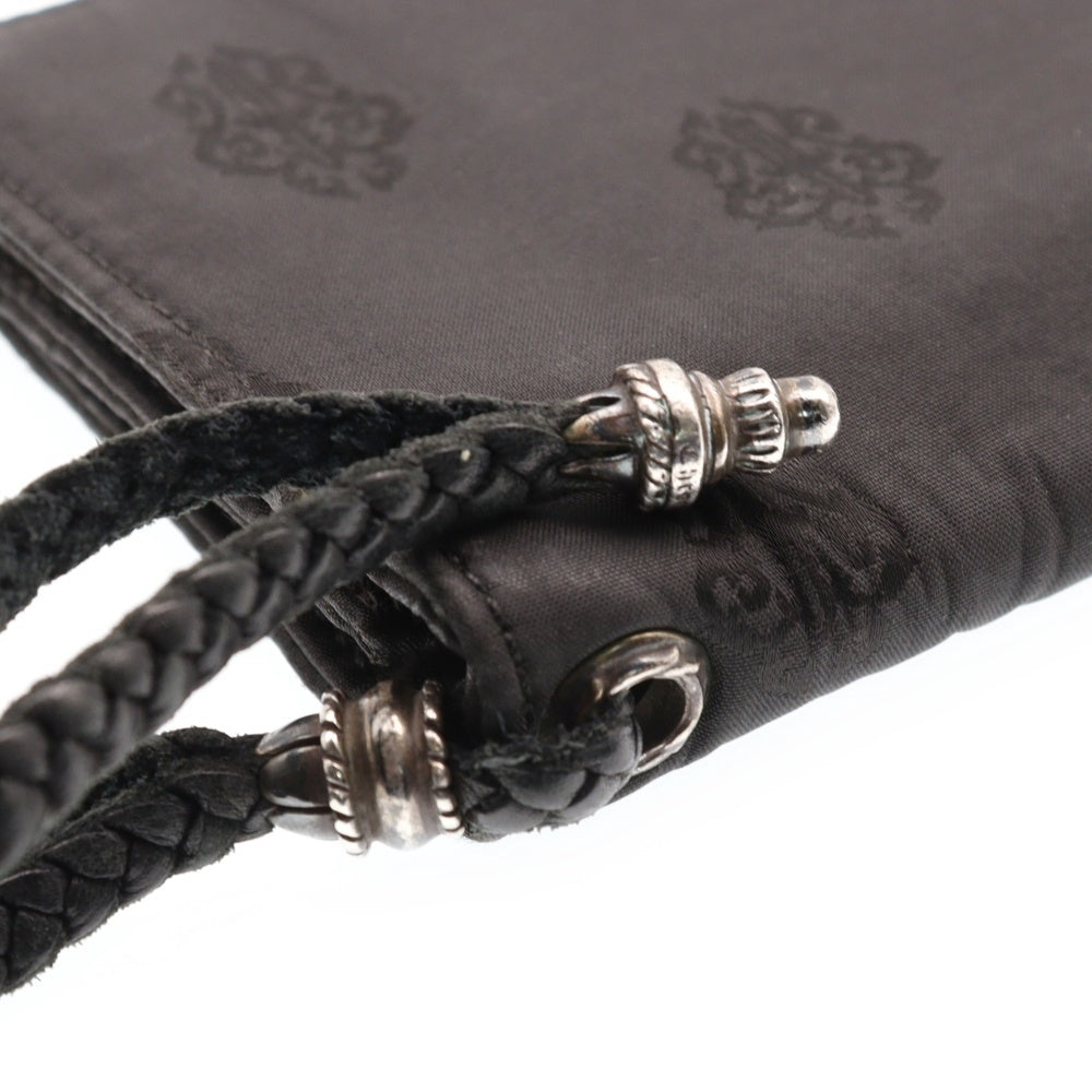CHROME HEARTS(クロムハーツ) 2ZIP 2ジップ クロスボールボタンナイロンウォレット 財布 ブラック