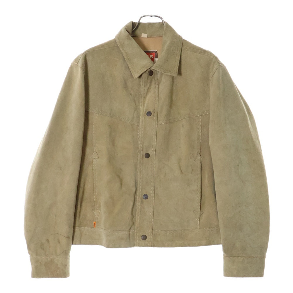 Levi's(リーバイス) 70S VINTAGE メキシコ製 ボタンフライ スエードトラッカージャケット ベージュ