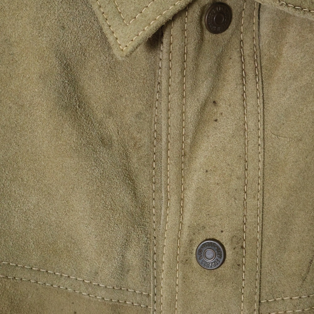 Levi's(リーバイス) 70S VINTAGE メキシコ製 ボタンフライ スエードトラッカージャケット ベージュ