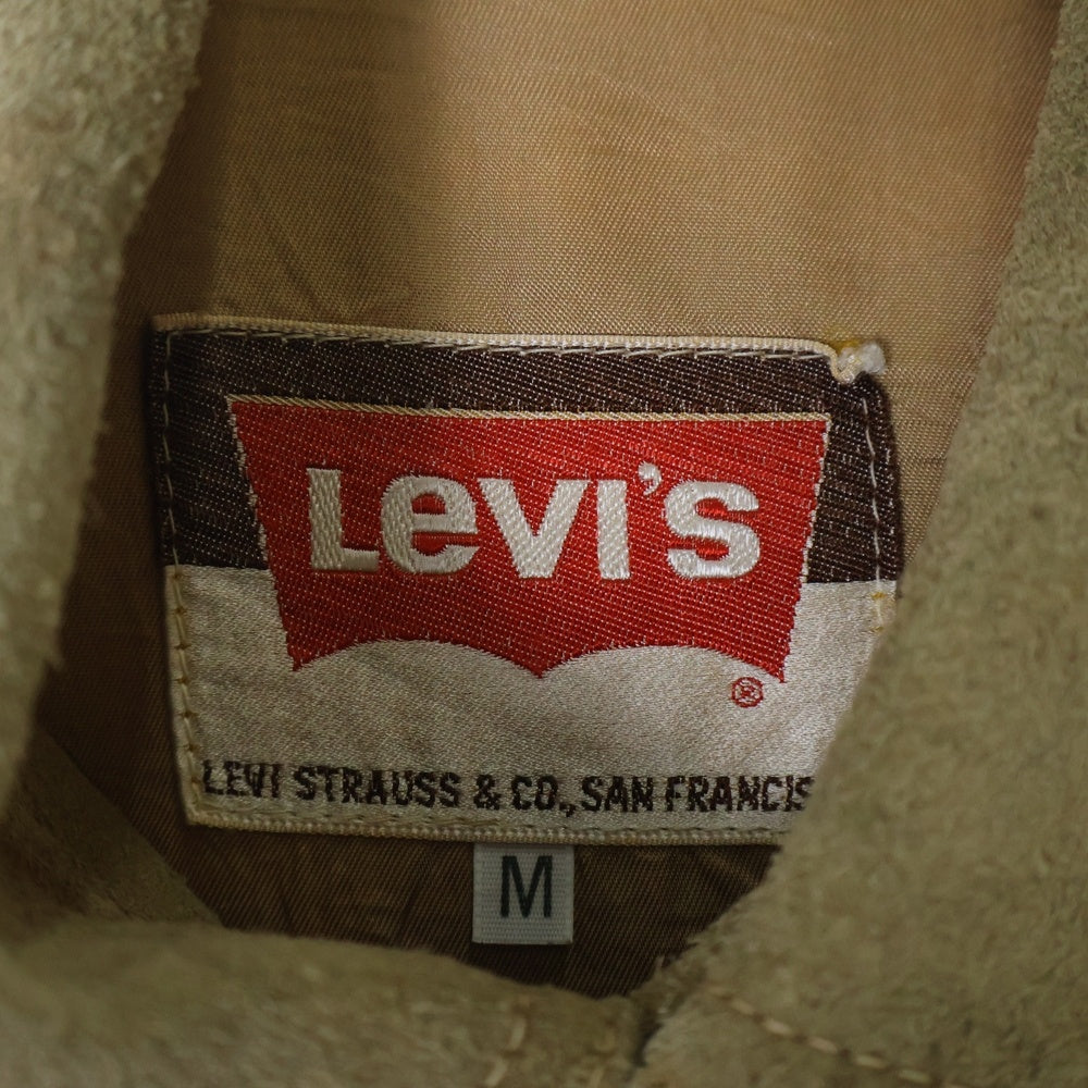Levi's(リーバイス) 70S VINTAGE メキシコ製 ボタンフライ スエードトラッカージャケット ベージュ