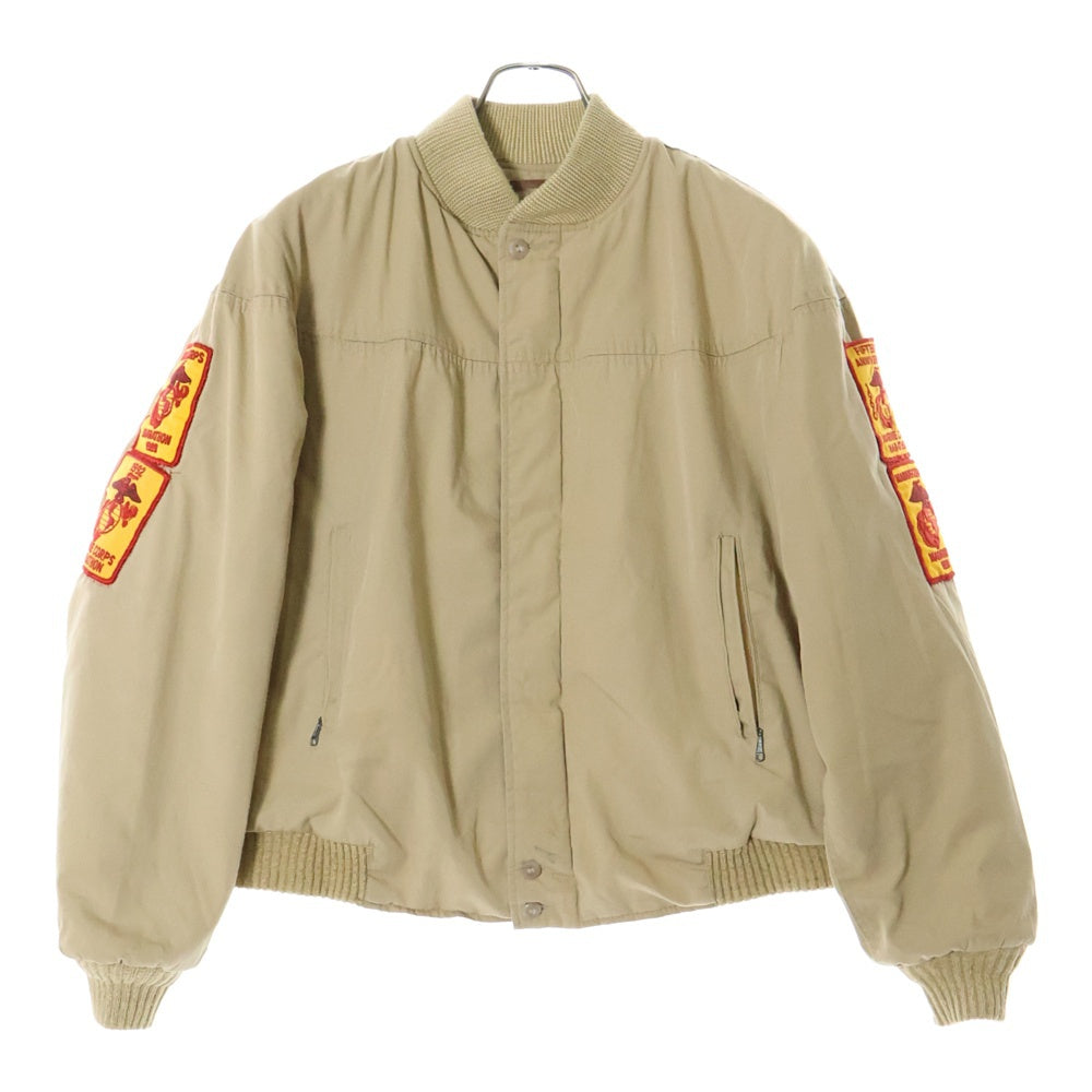 VINTAGE(ヴィンテージ) 70S VINTAGE カタリナ ダービーカップショルダー ジップフライジャケット 両腕ワッペンデザイン ベージュ