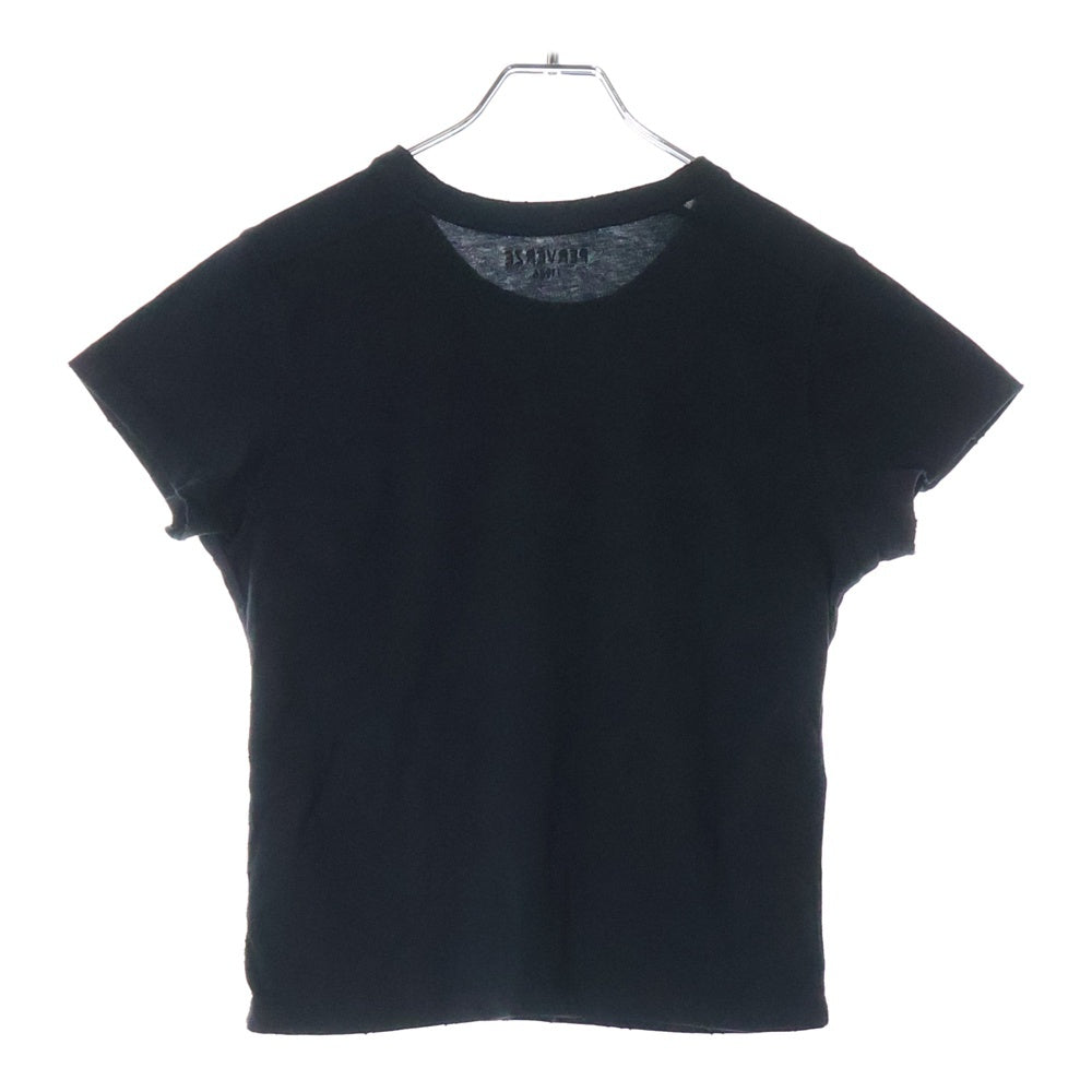 PERVERZE(パーバーズ) Regular Tee #1 クロップドTシャツ 半袖クルーネックカットソー ブラック レディース 0121010611
