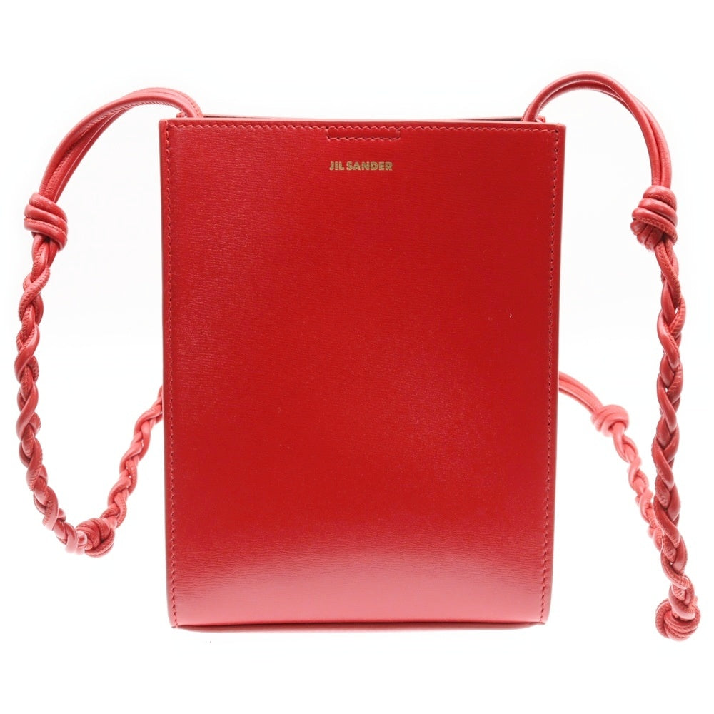 JIL SANDER(ジルサンダー) TANGLE タングル レザー スモール ショルダーバッグ レッド J07WG0001 P4841 628