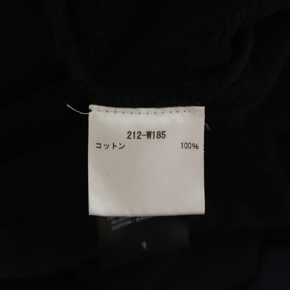 RAF SIMONS(ラフシモンズ) 21AW OVERSIZED PRINTED SCARF HOODIE オーバーサイズドプリンテッド スカーフ プルオーバーフーディー パーカー スウェット ブラック 212-W185