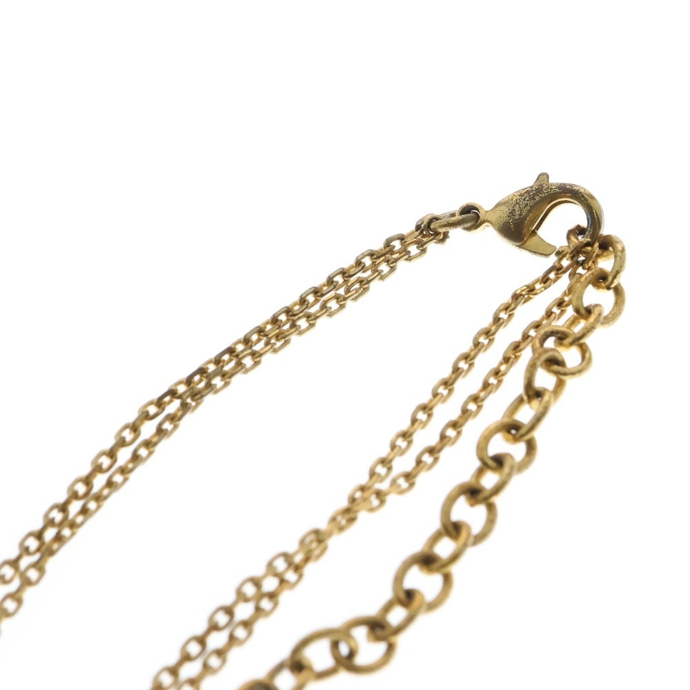 VERSACE(ヴェルサーチ) メドゥーサモチーフ セーフティピンチャーム ダブルリンク ネックレス ゴールド DG18019