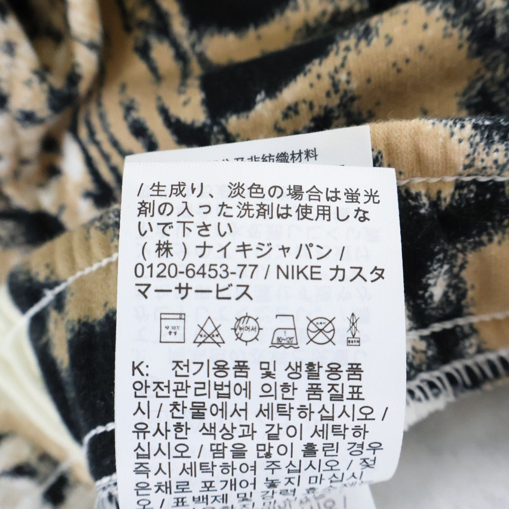 NIKE(ナイキ) M J MVP AOP FLC PANT ジョーダン グラフィック総柄プリント フリース スウェットパンツ ベージュ HF9301-133