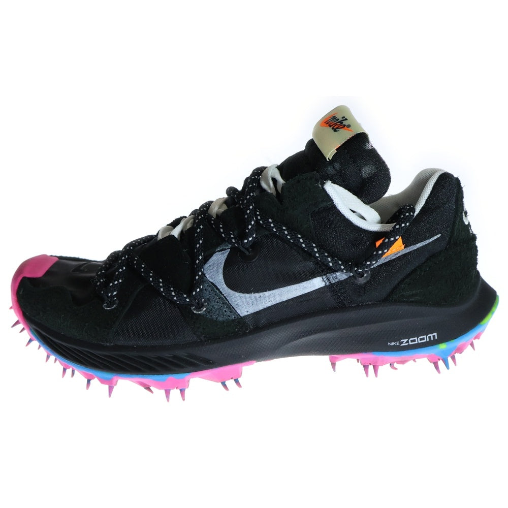 NIKE(ナイキ) × OFF-WHITE W ZOOM TERRA KIGER 5 オフホワイト ズームテラ カイガー 5 ローカットスニーカー ブラック レディース US6.5/23.5cm CD8179-001