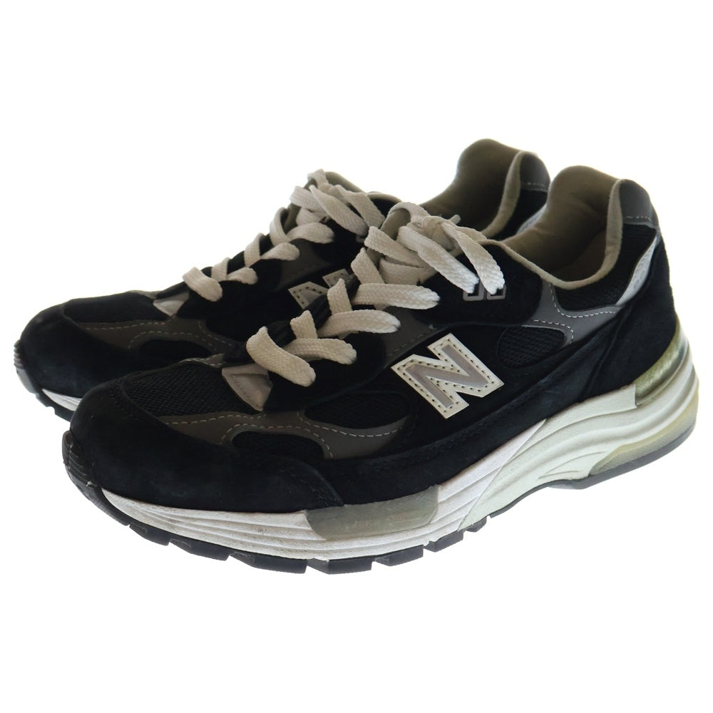New Balance(ニューバランス) M992EB スエード ローカットスニーカー ブラック US4.5/22.5cm