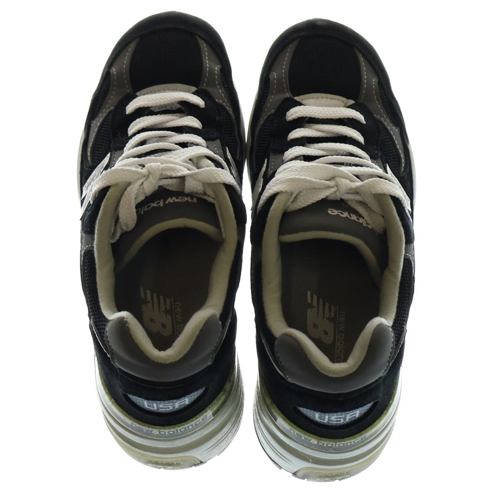 New Balance(ニューバランス) M992EB スエード ローカットスニーカー ブラック US4.5/22.5cm
